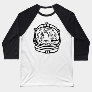 Sci Fi Tiger Space Astronaut Baseball T-Shirt